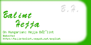 balint hejja business card